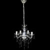vidaXL Lampadario a 5 Lampadine in Vetro Artificiale, Ø 40 cm, Trasparente - Image 1 of 7