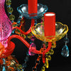 Lampadario di Design Multicolore in Cristallo Artificiale a 5 Luci - Image 3 of 7