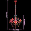 Lampadario di Design Multicolore in Cristallo Artificiale a 5 Luci - Image 7 of 7