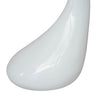 vidaXL Tavolino da Salotto con Ripiano Ovale in Vetro Bianco Lucido - Image 4 of 6