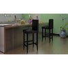 vidaXL Bar Stools 4 pcs Black Faux Leather - Image 1 of 13