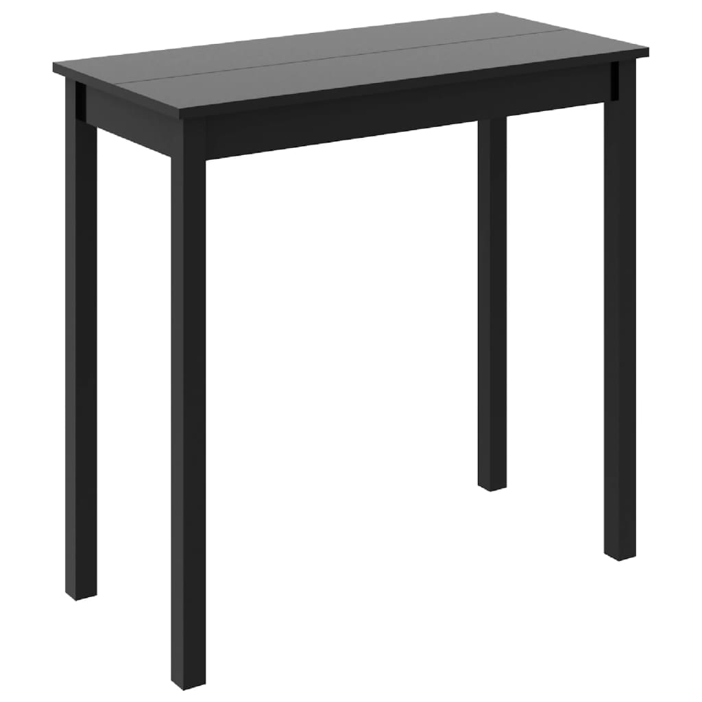vidaXL Tavolo da Bar in MDF Nero 115x55x107 cm - Image 2 of 5
