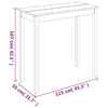 vidaXL Tavolo da Bar in MDF Nero 115x55x107 cm - Image 5 of 5