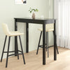 vidaXL Tavolo da Bar in MDF Nero 115x55x107 cm - Image 1 of 5