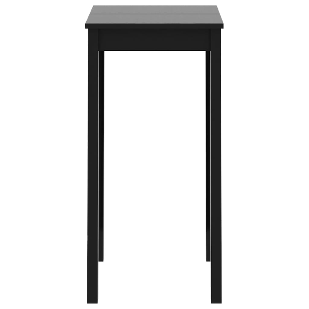 vidaXL Mesa de Bar de MDF Negro 55x55x107 cm - Image 3 of 4