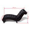 vidaXL Faux Leather Chaise Lounge, 145 x 52 x 77 cm, Brown, 110 kg Capacity - Image 5 of 5