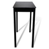 vidaXL Juego de Mesa de Bar con 4 Taburetes, Tablero MDF/Madera, 115 x 55 x 107 cm, Negro - Image 3 of 12