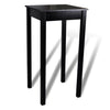 vidaXL Set Tavolino Bar 55x55x107 cm con 2 Sgabelli Imbottiti Nero - Image 1 of 12