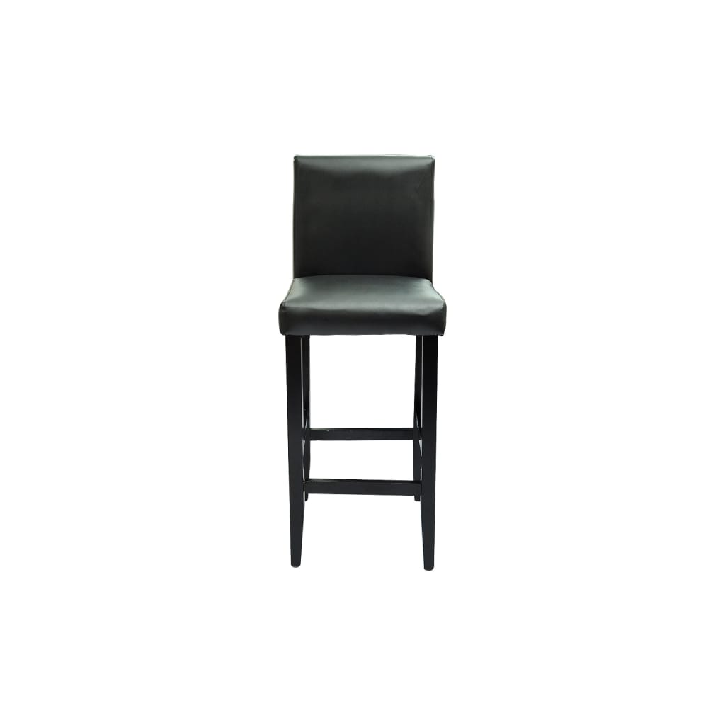 vidaXL Set Tavolino Bar 55x55x107 cm con 2 Sgabelli Imbottiti Nero - Image 7 of 12