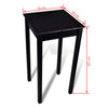 vidaXL Set Tavolino Bar 55x55x107 cm con 2 Sgabelli Imbottiti Nero - Image 9 of 12