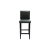 vidaXL Juego de Mesa de Bar con 4 Taburetes, Tablero MDF/Madera, 115 x 55 x 107 cm, Negro - Image 8 of 12