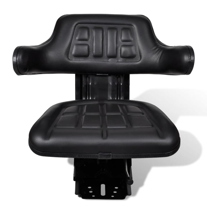 vidaXL Asiento de Tractor con Suspensión Negro - Image 2 of 7