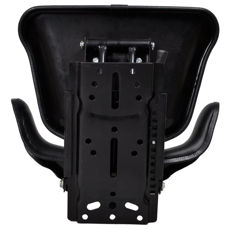 vidaXL Asiento de Tractor con Suspensión Negro - Image 4 of 7