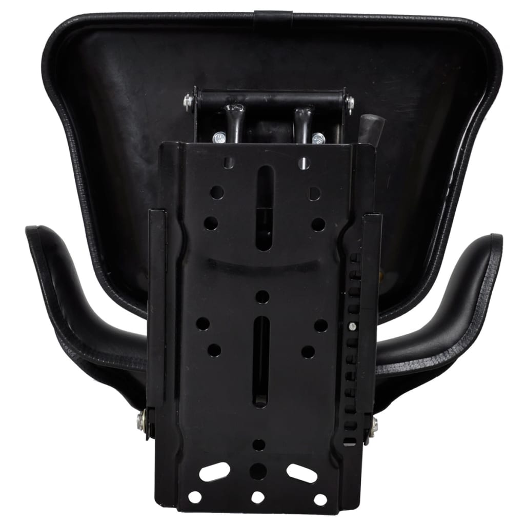 vidaXL Sedile per Trattore con Sospensione in Acciaio e PVC 48x50x59 cm Nero - Image 12 of 19