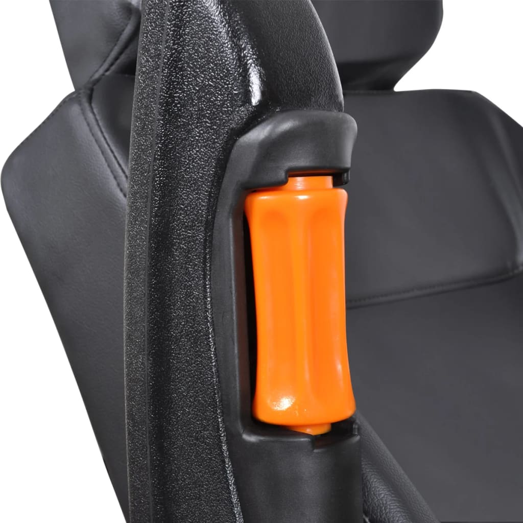 vidaXL Sedile per Trattore con Sospensione in Acciaio e PVC 48x50x59 cm Nero - Image 3 of 19