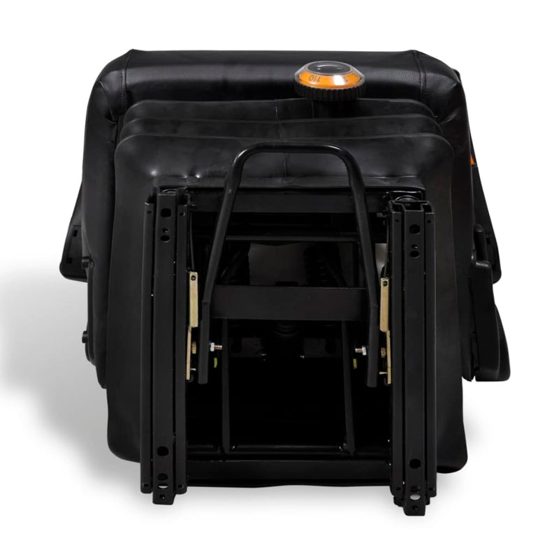 vidaXL Sedile per Trattore con Sospensione in Acciaio e PVC 48x50x59 cm Nero - Image 8 of 19