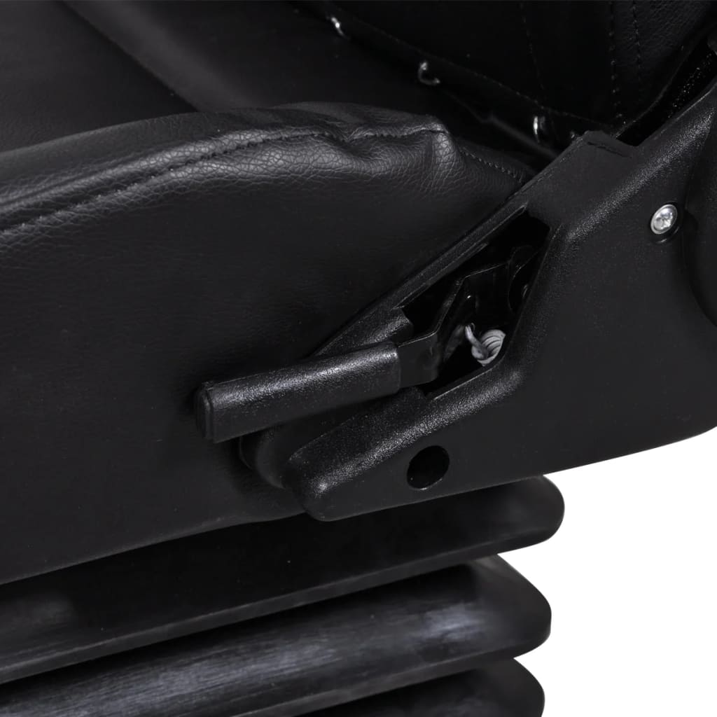 vidaXL Sedile per Trattore con Sospensione in Acciaio e PVC 48x50x59 cm Nero - Image 14 of 19