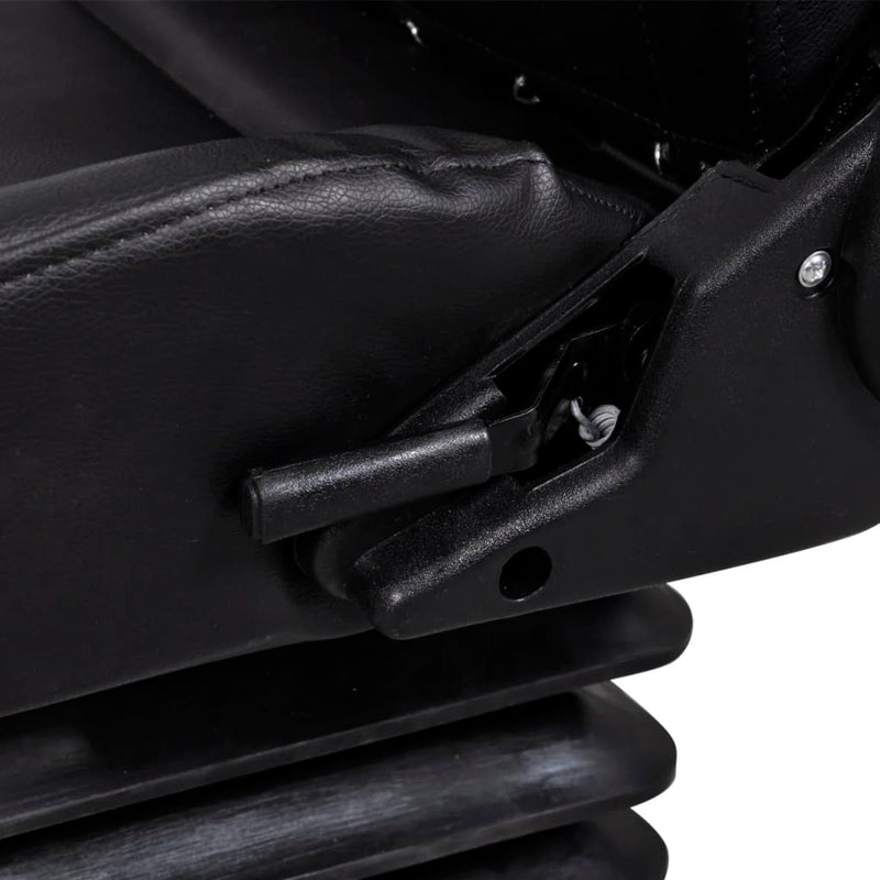 vidaXL Sedile per Trattore con Sospensione in Acciaio e PVC 48x50x59 cm Nero - Image 14 of 19
