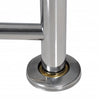 vidaXL Porta Asciugamani 2 Barre in Acciaio Inox 60 cm Argento - Image 5 of 6