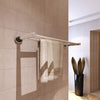 vidaXL Porta Asciugamani 2 Barre in Acciaio Inox 60 cm Argento - Image 1 of 6