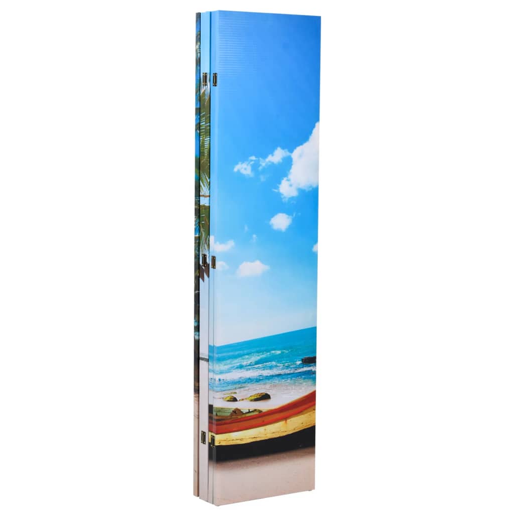 Paravento Pieghevole 217x170 cm con Stampa Spiaggia - immagine 4 | SolPatio - Image 4 of 9