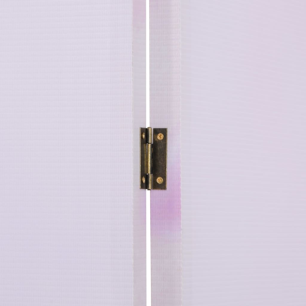 vidaXL Folding Screen 217x170 cm with Flower Print - Image 7 of 9