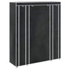 vidaXL Armadio in Tessuto con Scomparti e Aste 45x150x176 cm Nero - Image 2 of 10