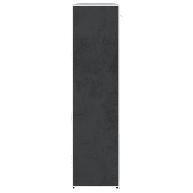 vidaXL Armadio in Tessuto con Scomparti e Aste 45x150x176 cm Nero - Image 4 of 10