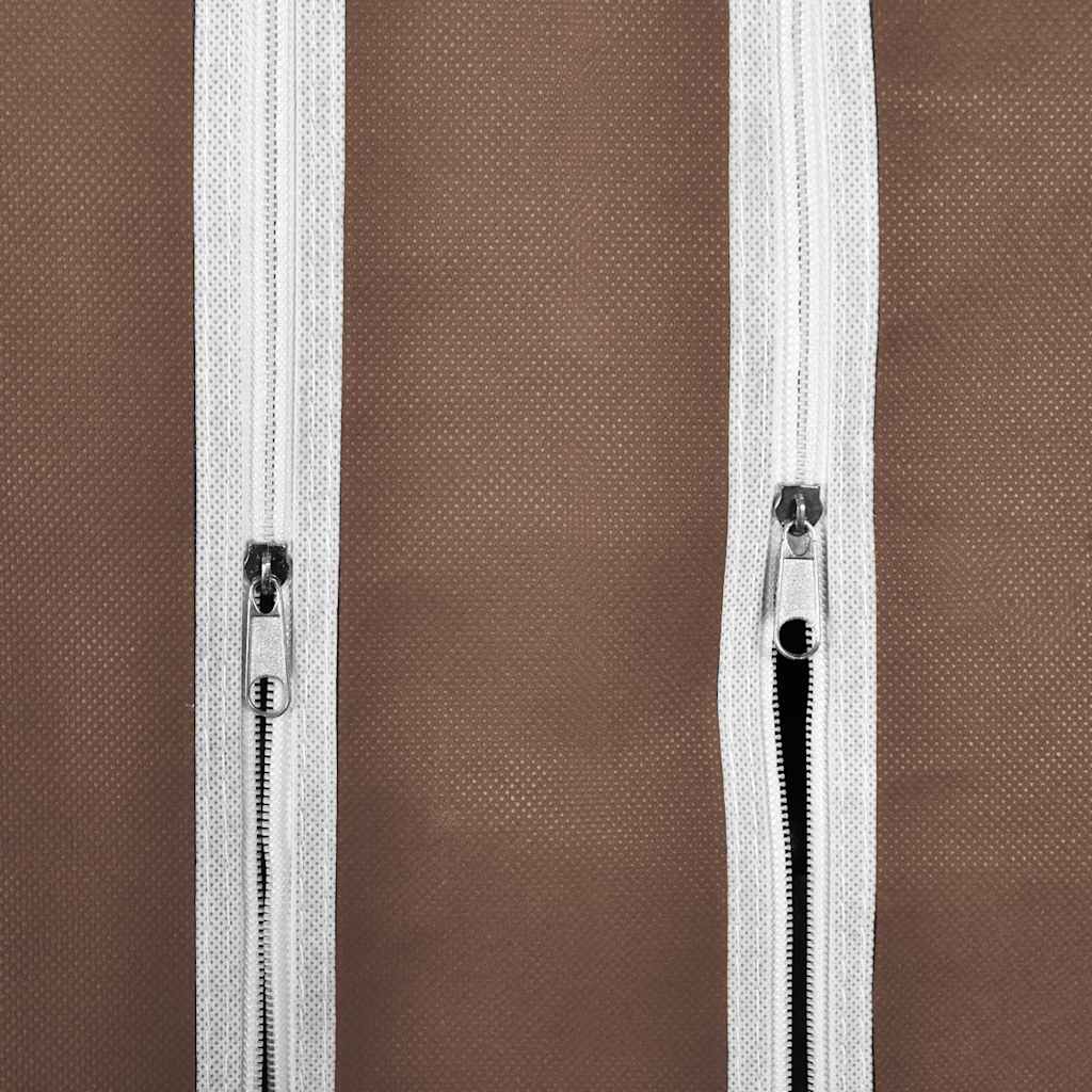 vidaXL Armario de Tela con Compartimentos y Barras 45x150x176 cm Marrón - Image 7 of 10