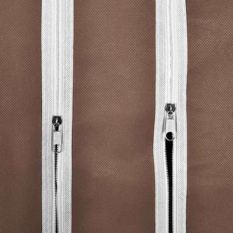 vidaXL Armario de Tela con Compartimentos y Barras 45x150x176 cm Marrón - Image 7 of 10