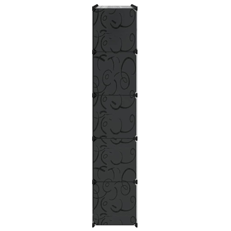 vidaXL Armario Modular 14 Compartimentos Negro y Blanco 37x146x180,5 cm - Image 8 of 18