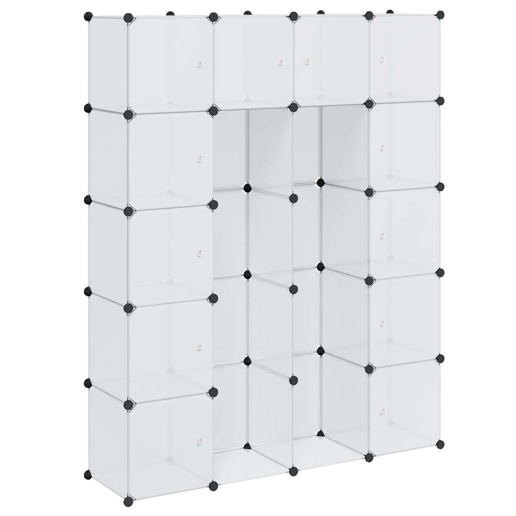 vidaXL Armadietto Modulare 14 Scomparti 37 x 146 x 180,5 cm Bianco - Image 4 of 18