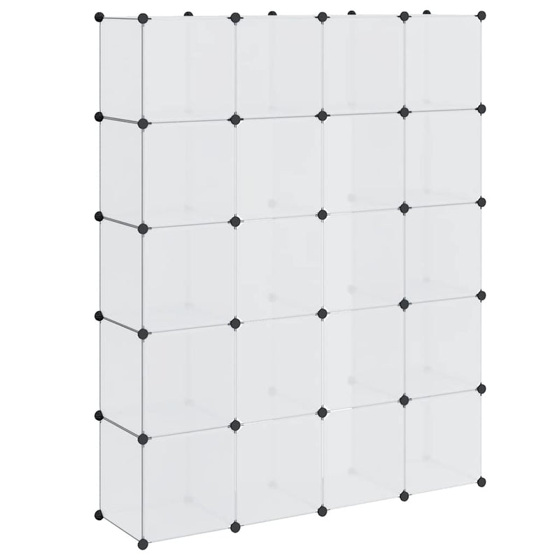 vidaXL Armadietto Modulare 14 Scomparti 37 x 146 x 180,5 cm Bianco - Image 9 of 18