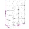 vidaXL Armadietto Modulare 14 Scomparti 37 x 146 x 180,5 cm Bianco - Image 14 of 18