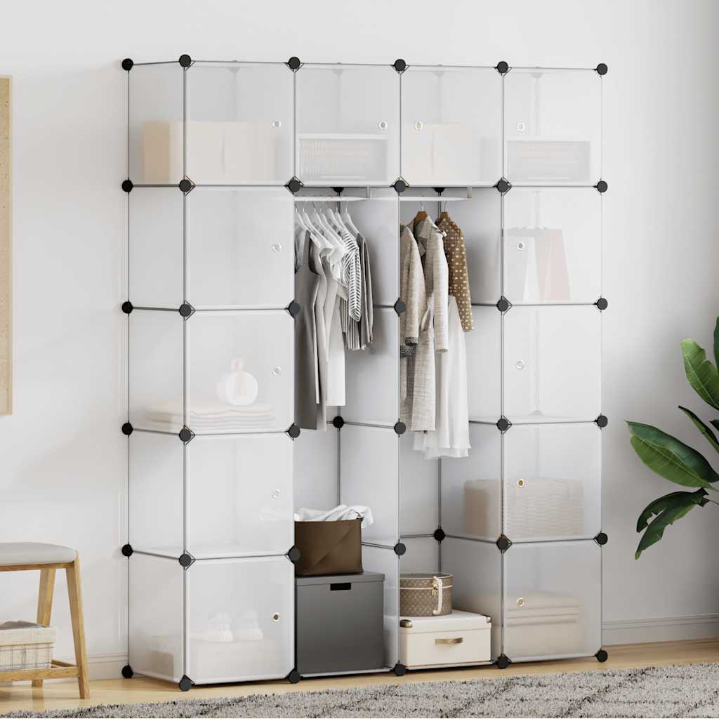 vidaXL Armadietto Modulare 14 Scomparti 37 x 146 x 180,5 cm Bianco - Image 1 of 18