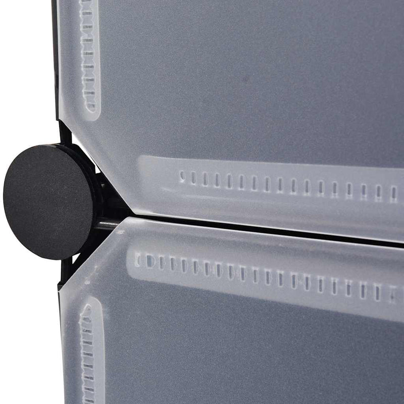 vidaXL Armadietto Modulare 18 Scomparti Nero e Bianco 37x146x180,5 cm - Image 6 of 9