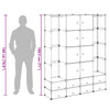 vidaXL Armario Modular 14 Compartimentos Negro y Blanco 37x146x180,5 cm - Image 15 of 18