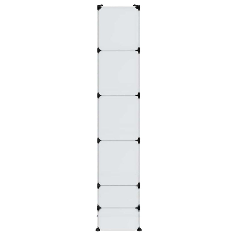 vidaXL Armario Modular 18 Compartimentos Blanco 37 x 146 x 180,5 cm - Image 4 of 9