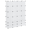 vidaXL Armario Modular 18 Compartimentos Blanco 37 x 146 x 180,5 cm - Image 5 of 9