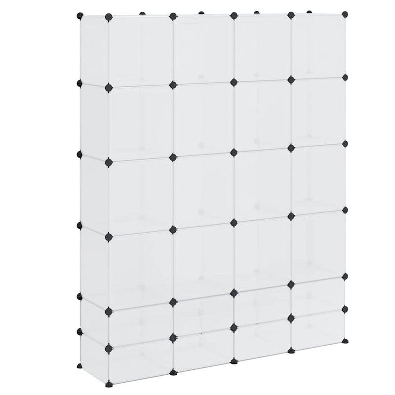 vidaXL Armadietto Modulare 14 Scomparti 37 x 146 x 180,5 cm Bianco - Image 10 of 18