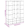 vidaXL Armario Modular 18 Compartimentos Blanco 37 x 146 x 180,5 cm - Image 7 of 9