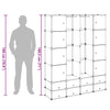 vidaXL Armadietto Modulare 14 Scomparti 37 x 146 x 180,5 cm Bianco - Image 16 of 18