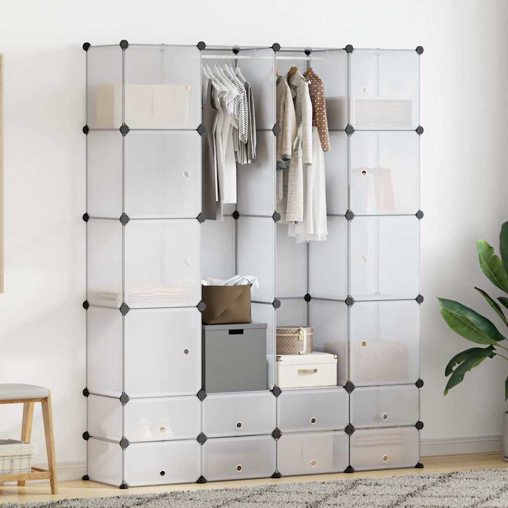 vidaXL Armadietto Modulare 14 Scomparti 37 x 146 x 180,5 cm Bianco - Image 2 of 18