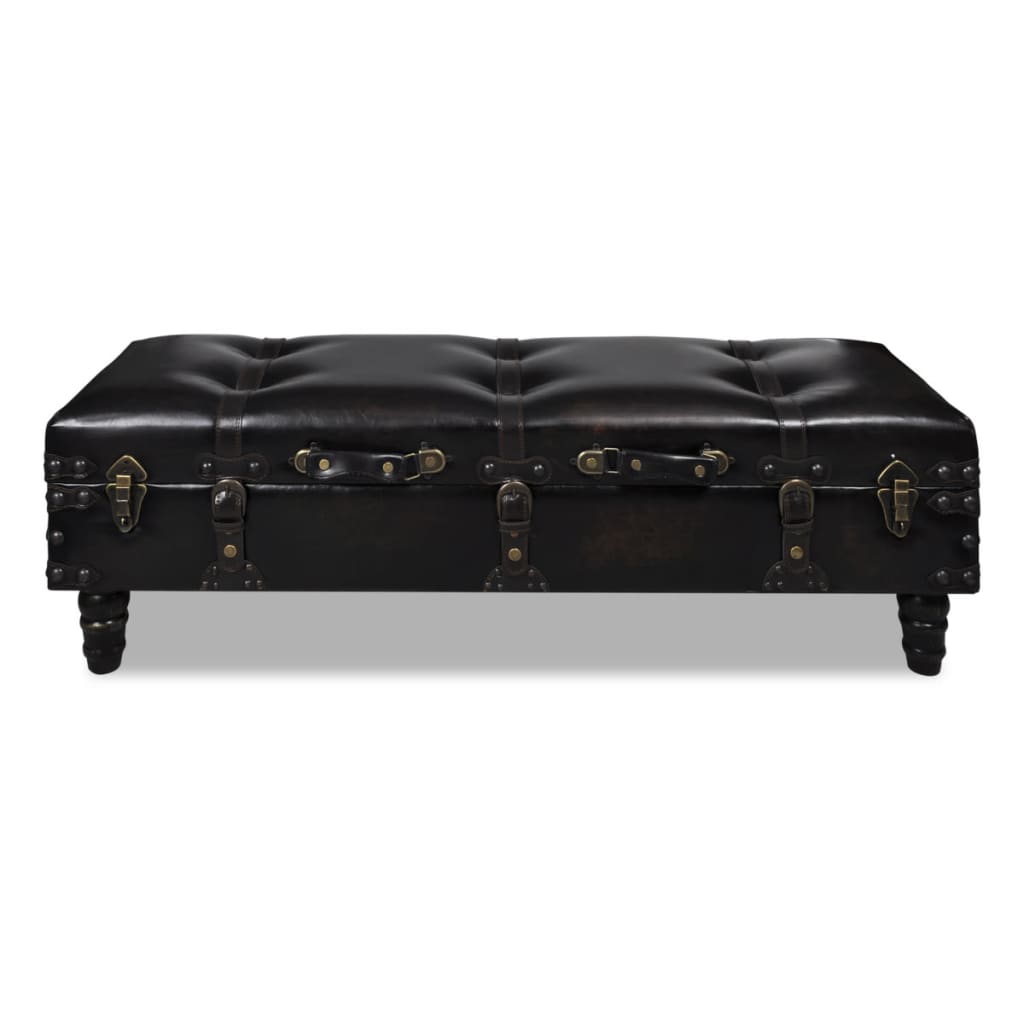 vidaXL Panca Contenitore in MDF 111 x 34 x 37 cm Marrone - Image 1 of 5