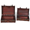vidaXL 2 pcs Wooden Treasure Chest Vintage Brown - Image 3 of 5