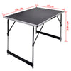 vidaXL Set di Tavoli da Lavoro Pieghevoli con Piano in MDF, 100 x 60 cm, Altezza Regolabile, Nero - Image 5 of 5