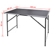 vidaXL Set 3 Tavoli da Lavoro Pieghevoli in MDF e Ferro 100x60x82 cm Nero - Image 5 of 5