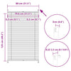 Tenda plissè 80x125cm bianca - Image 9 of 9
