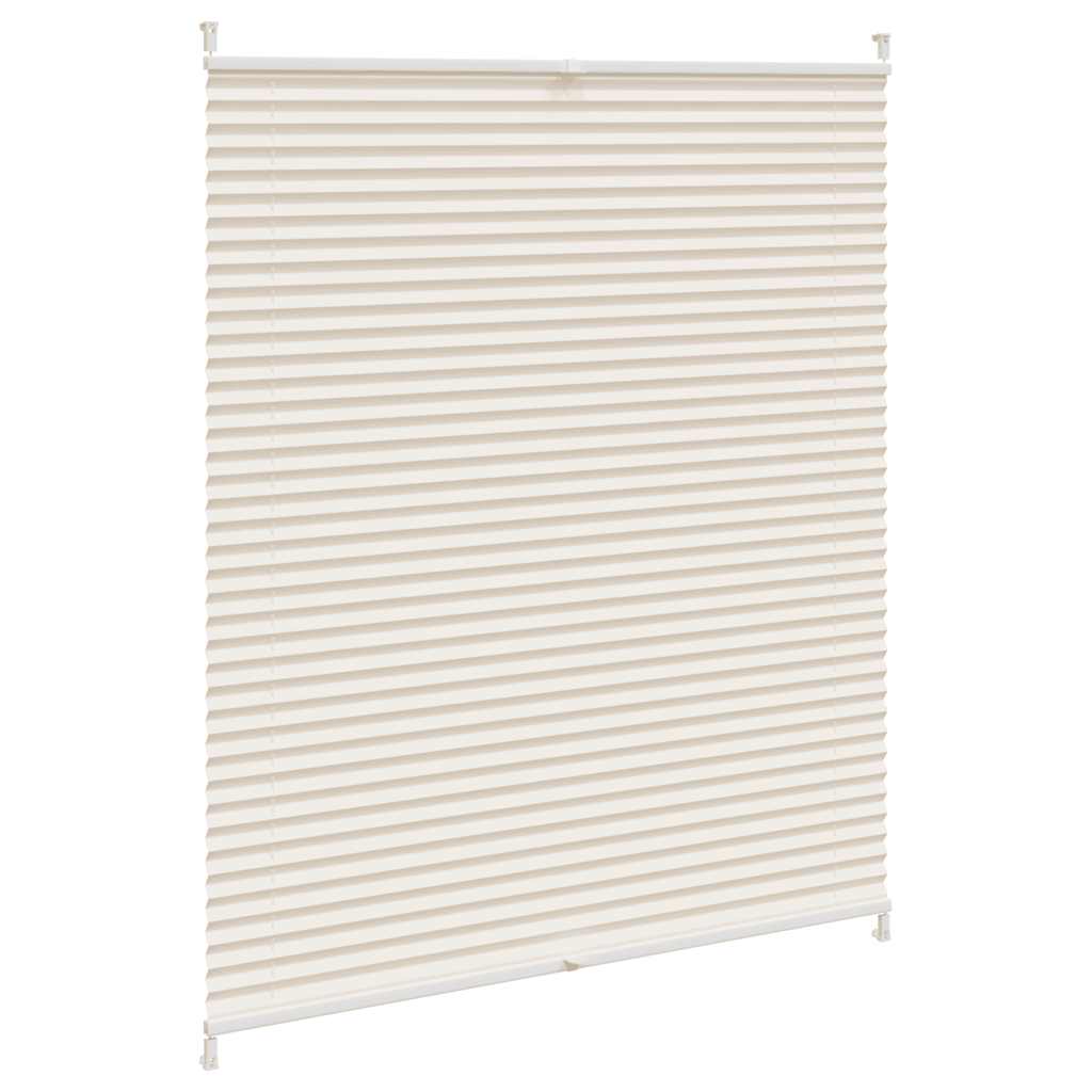 vidaXL Tenda Plissè con Tessuto Crepe 100 x 125 cm Crema - Image 3 of 9