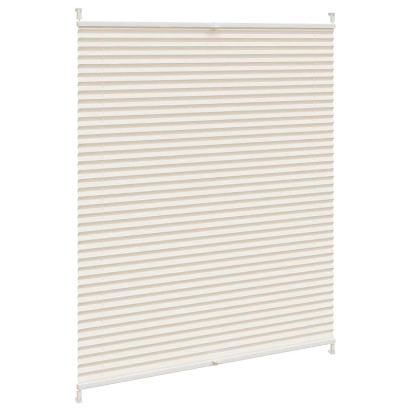 vidaXL Tenda Plissè con Tessuto Crepe 100 x 125 cm Crema - Image 3 of 9
